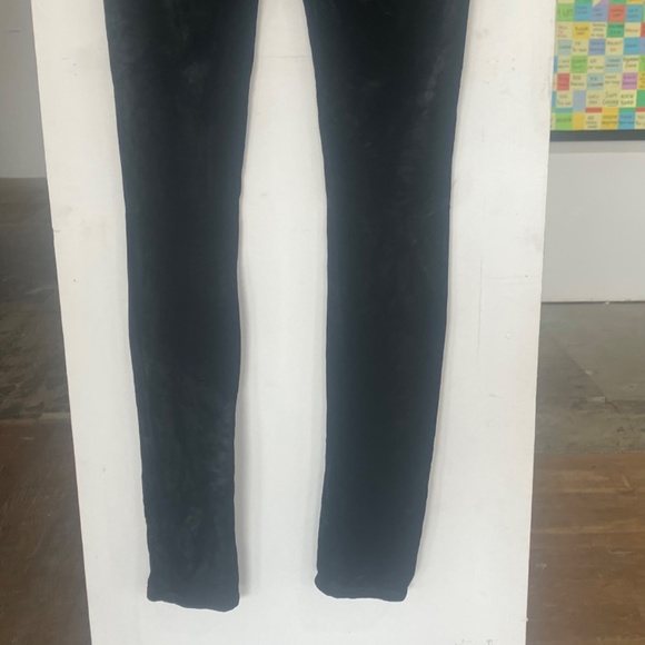 AG black velour skinny trouser pant - Picture 6 of 13